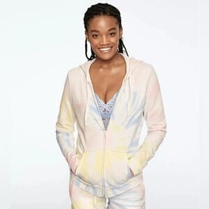 Tie Dye Zip Up Sweatshirt